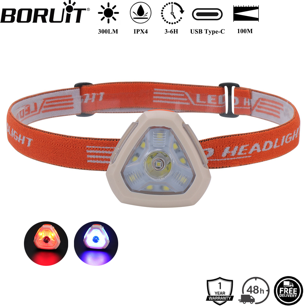 Aquatic Sports Hat - BORUiT 300LM Cap Clip LED Koplamp
