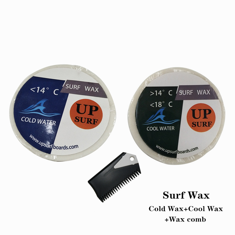 Surfboard Wax Tropical - 2 stuks antislip surfwas + wasverwijderkam