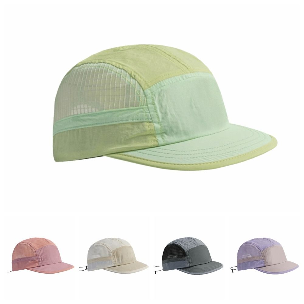Aquatic Sports Hat - Kleurblokken Quick-dry baseballcap Retro 5-panel zachte