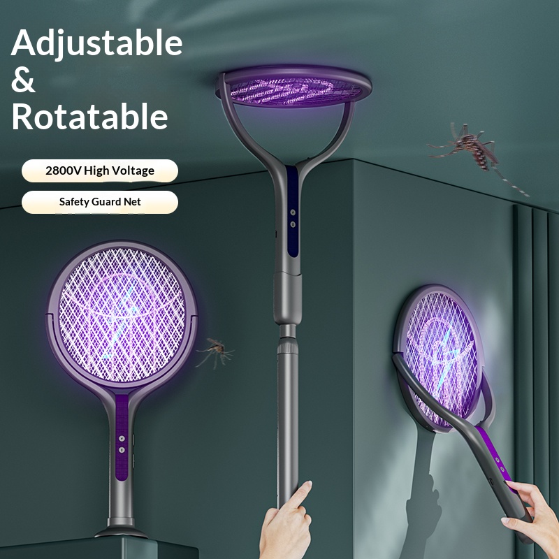 Roterende kop Bug Zapper Racke - Head Racket Boom recensie en prijs